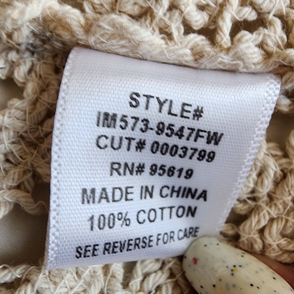 Fever vintage cream crochet lace vest. Size M nwt - Picture 2 of 9